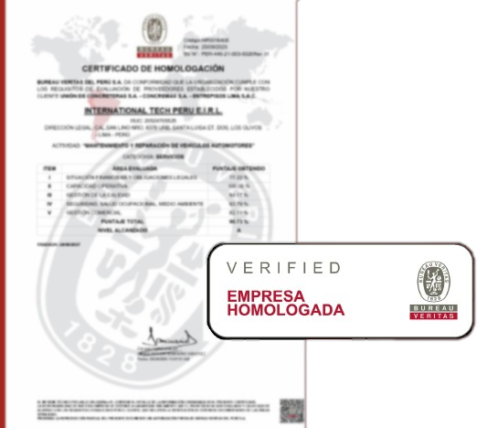 Certificado de HomologaciÃ³n